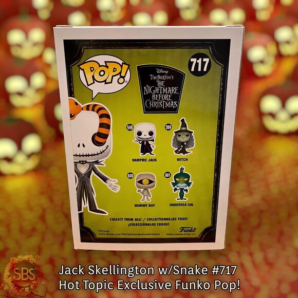 Jack Skellington Snake #717 Hot Topic Exclusive Nightmare Before Christmas NIB - Picture 2 of 7